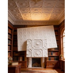Techo Artesonado Casa Muñecas 1:12 y 1:24 (35x25cm)