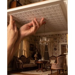 Techo Artesonado Casa Muñecas 1:12 y 1:24 (35x25cm)