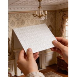 Techo Artesonado Casa Muñecas 1:12 y 1:24 (35x25cm)