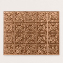 Artesonado cobre 36000 relieve | Casa muñecas