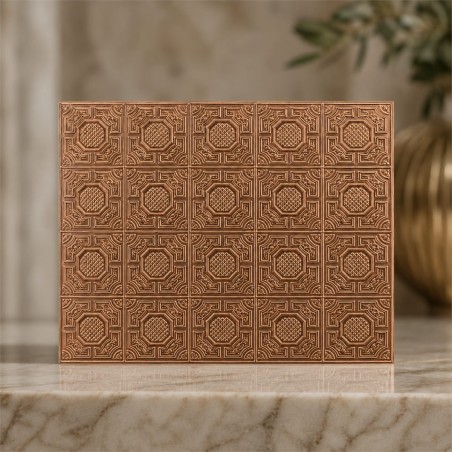 Artesonado cobre 36000 relieve | Casa muñecas