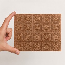 Artesonado cobre 36000 relieve | Casa muñecas